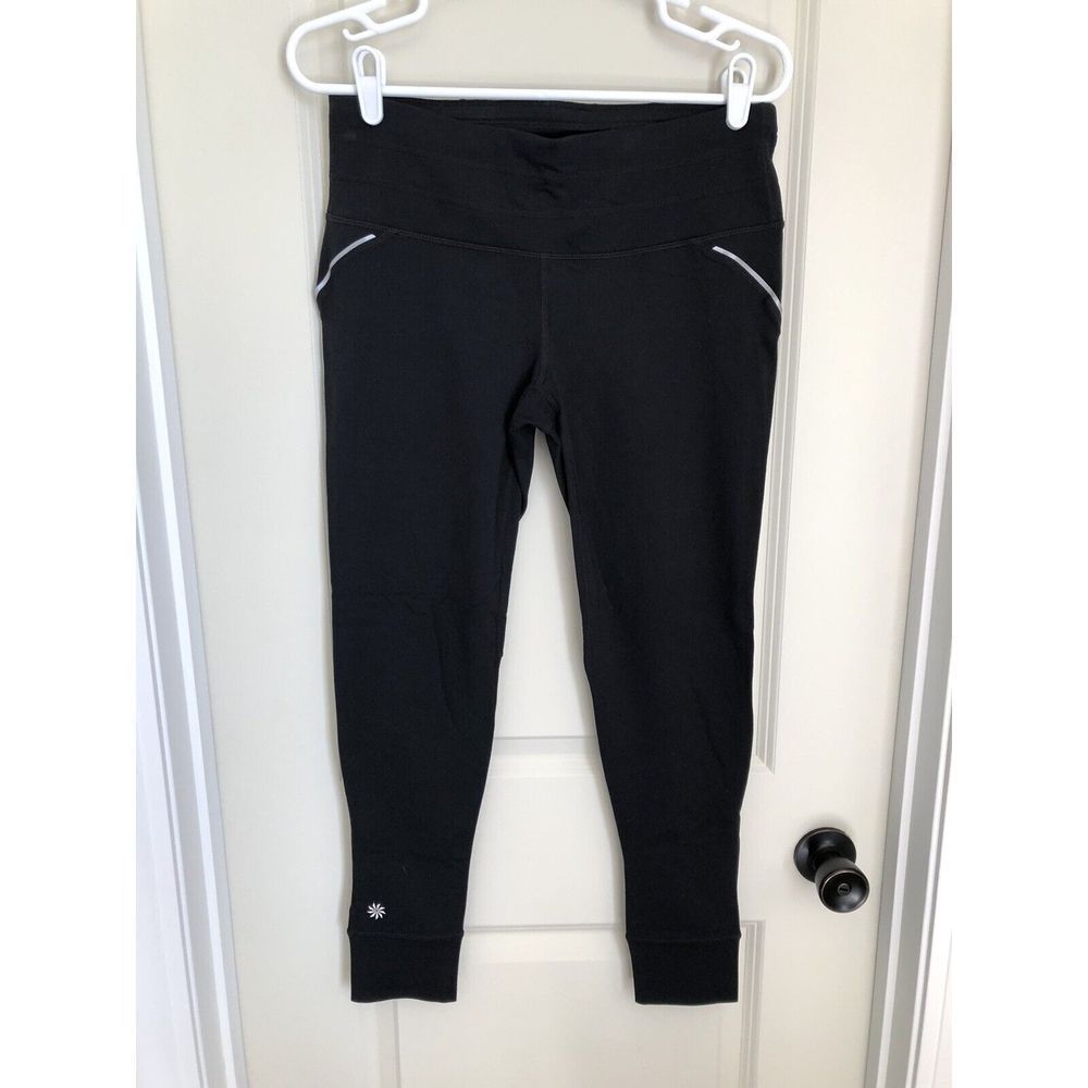 Athleta Relay Tight, Reflective Detail, Black, Size M… Gem